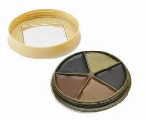 Arcturus 3-Color Camo Face Paint - Water & Sweat Resistant - Built-in  Mirror for Easy Field Application